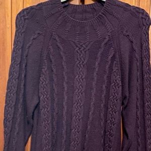 Ladies long sleeve purple sweater.  Size large. The Limited Collection.